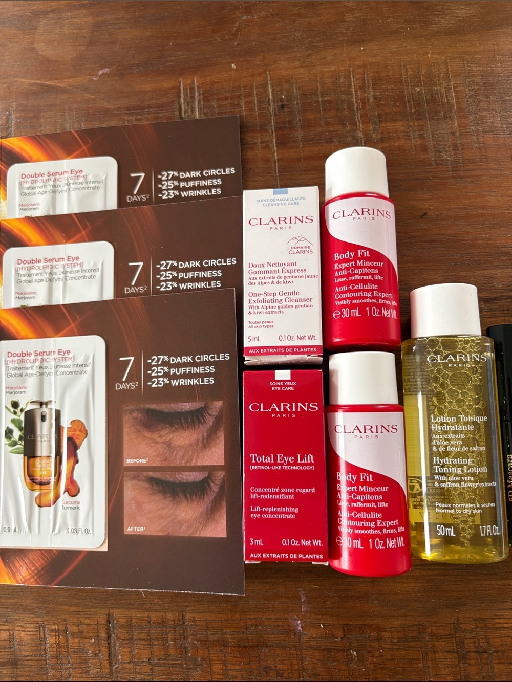 Clarins 9 piece Eye & Body Care Set